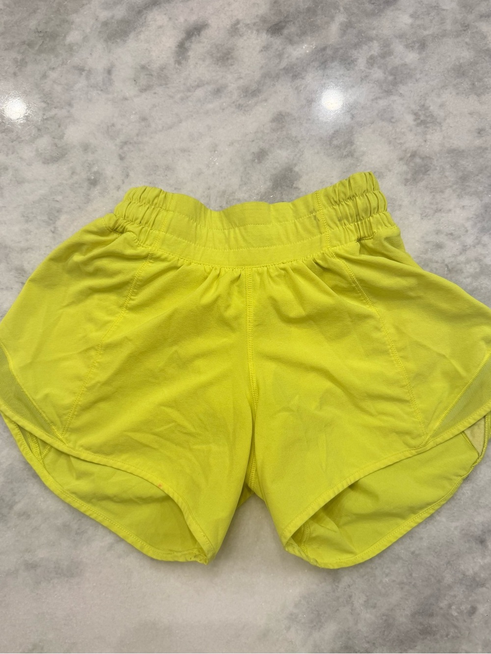 Lululemon Athletica Neon Yellow Hottie Hot Shorts